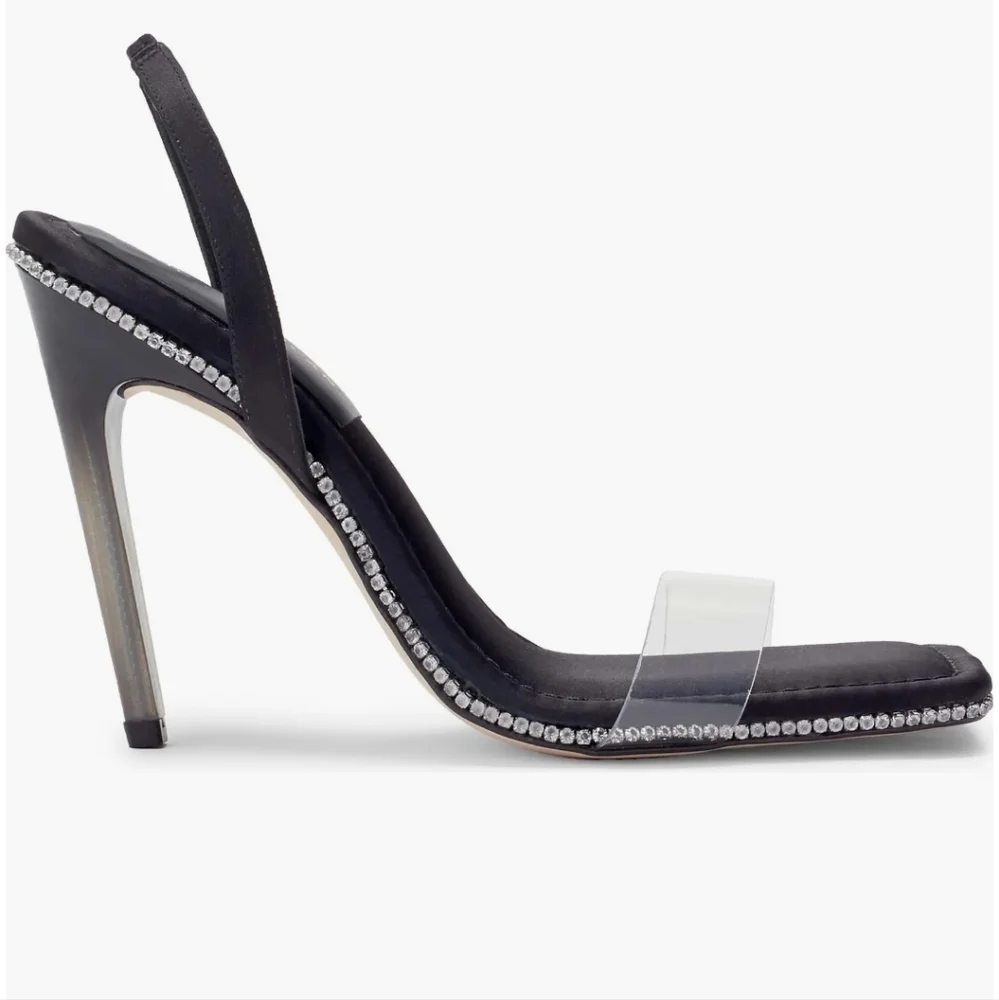 Good American Crystal Crush Lucite® Sandal - Picture 3 of 6
